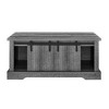 Grungis Modern Coffee Table with Storage & Sliding Wood Door,Farmhouse Adjustable Shelf Center Table for Living Room & Office - 4 of 4