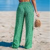 Women's Ditsy Floral Smocked Waist Wide Leg Pants - Cupshe - image 3 of 4