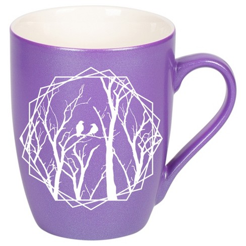 Elanze Designs Birds and Branches Passion Purple 10 ounce New Bone China Coffee Cup Mug - image 1 of 1