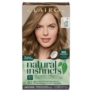 Natural Instincts Clairol Demi-Permanent Hair Color Cream Kit - 7 Dark Blonde, Coastal Dune