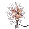 Kurt Adler 10-Light 10-Inch Silver Capiz Wire Snowflake Treetop - 2 of 4