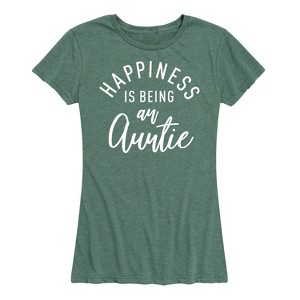 Women's - Instant Message - Happiness Auntie Short Sleeve Graphic T-Shirt - 1 of 4