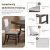 7-Piece Dining Set for 6 Person,72" Extendable Dining Table with Butterfly Leaf and 6 Upholstered Dining Chairs for Dining Room-Tanpinhause - 4 of 4