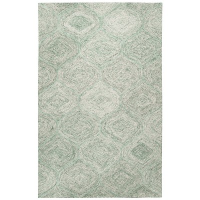 Rizzy Home Alora Decor London Trellis Rectangle Rug Green