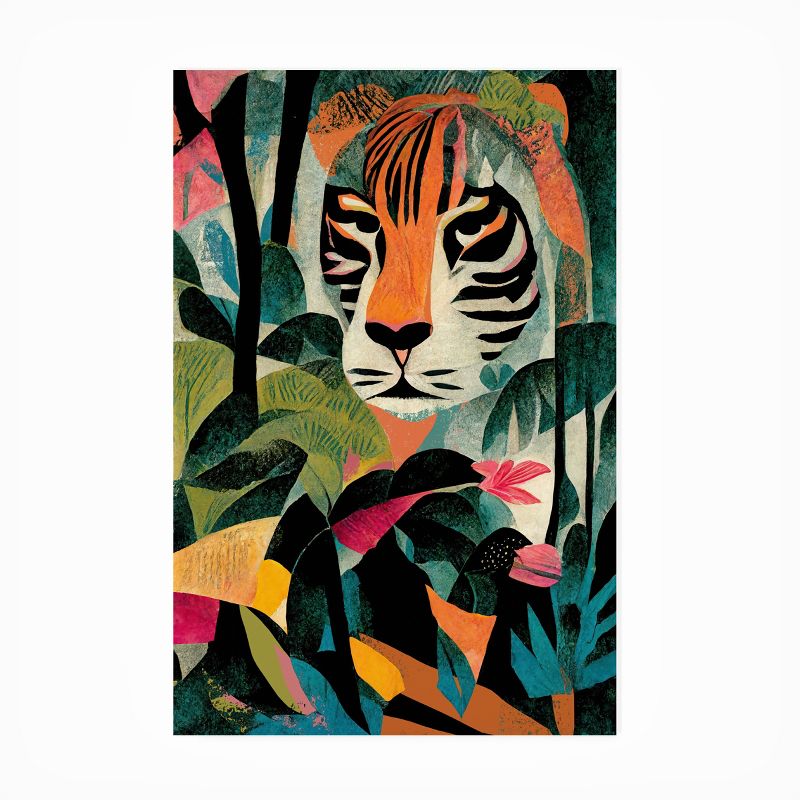 Treechild Jungle Tiger Outdoor Canvas Art, 3 of 8