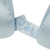 Adult Ice Blue Poly Satin Neck Pillow and Eye Mask Set - 3 of 4