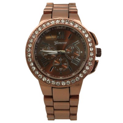 Olivia Pratt Rhinestone Roman Numeral Boyfriend Watch