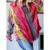 Women's OVERSIZED PLAID BUTTONDOWN SHIRT - Oli & Hali - 2 of 3