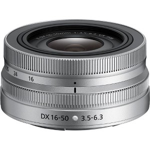 Nikon NIKKOR Z DX 16-50mm f/3.5-6.3 VR Lens (Silver) - 1 of 4
