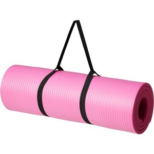 1/2-Inch Extra Thick Exercise & Yoga Mat with Carrying Strap, Non-Slip Mat for Fitness, Gym and Home Workouts - 1 of 4
