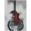 Gray Charcoal And Red Abstract Washable Indoor Outdoor Area Rug - 4 of 4
