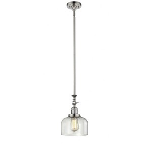 Bell - 1 Light Stem Hung Tiltable Mini Pendant In Industrial Style-14 Inches Tall and 8 Inches Wide - 1 of 1