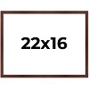 PosterPalooza | Classic Modern Brown Picture Frame - UV Acrylic, Backing Board, Hanging Hardware Included - 2 of 4