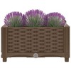vidaXL Raised Bed 15.7"x15.7"x9.1" Polypropylene - 3 of 4