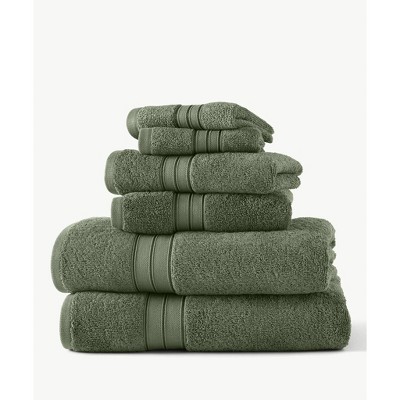 Cotton Craft Ultra Soft 6 Piece Towel Set Teal Luxurious 100% Ringspun Cotton