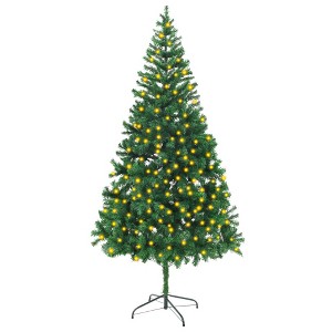 Aghana Digitals 82.7 in Pre-lit Artificial Christmas Tree with 510 Branches, Warm White LED Lights, - 1 of 4