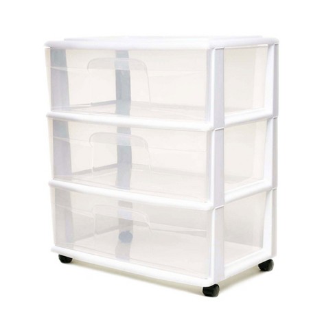 3 Drawer Mini Tower Plastic Storage Drawers, MINI/SMALL