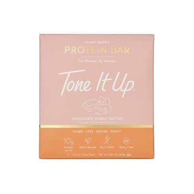 Tone It Up Plant-Based Chocolate Peanut Butter Bar - 4ct
