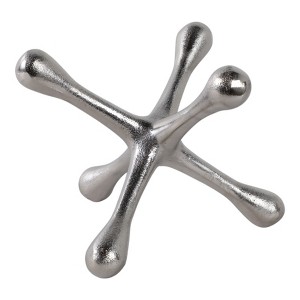 Sagebrook Home Metal Jacks Abstract Sculpture for Room, Bedroom or Office Decor, Aluminum - 1 of 4