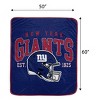 NFL New York Giants Vintage Arch Block Ultra Soft Blanket - 3 of 3