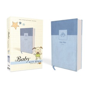 Niv, Baby Gift Bible, Holy Bible, Leathersoft, Blue, Red Letter, Comfort Print - by  Zondervan (Leather Bound) - 1 of 1