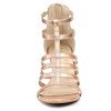 Allegra K Women's Cage Strappy Back Zipper Gladiators Chunky Heels Sandals - 2 of 4