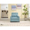 TiramisuBest Futon Chair Bed Convertible Chair 3-in-1 Pull Out Sleeper Chair Beds with USB Ports, Modular Sectional Sofa with Storage, Sideb - 2 of 4