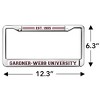 Gardner-Webb University School Logo Full Size Standard License Plate Metal Frame - 4 of 4