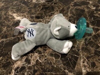 WubbaNub Infant Plush Pacifier - New York Yankees™ Pinstripe Puppy