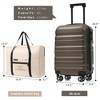 Lyngins 2-Piece Carry on Luggage Set – 20" Hardside Spinner Suitcase (ABS Material), Foldable Duffel Bag (25L Extra Space), 360° Dual Wheels - 3 of 4