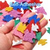 Unique Bargains Self Adhesive Glitters DIY Crafting Colorful Foam Stickers - 4 of 4