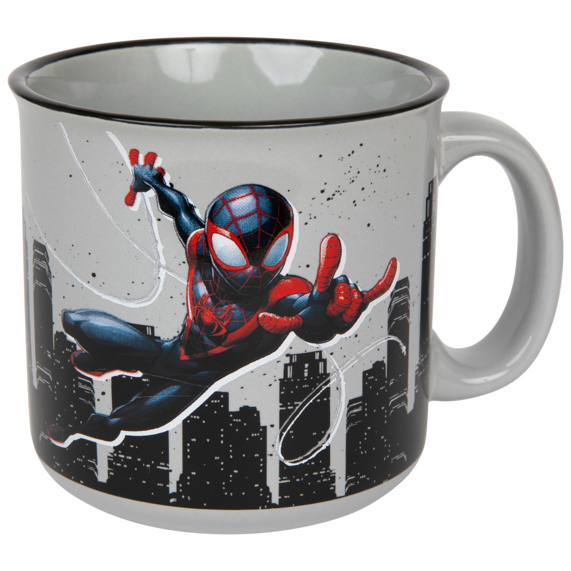 Adult Spider-Man Miles Morales Swinging In New York 20 Ounce Camper Mug
