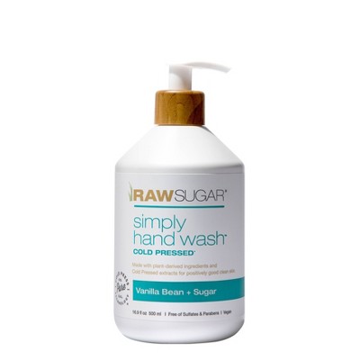 Raw Sugar Simply Hand Wash Vanilla Bean + Sugar - 16.9 fl oz