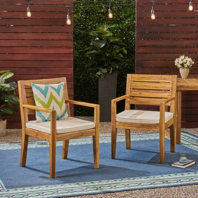 Maggift Patio Modern Accent Chairs, Outdoor Conversation Chairs, with Leisure Used, for Backyard, Garden, Beige, 23"*23.75"*35.5"