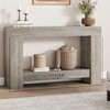 47.24 Inches Long Console Table for Entryway, 2-Tier Large Sofa Table with Storage,Farmhouse Console Table - 4 of 4