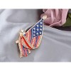 Anna-Kaci Crystal Rhinestone 4th of July American USA Flag Patriotic Pin Brooch - 3 of 4