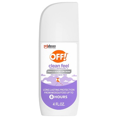Off! Clean Feel Insect Repellent Ii Fragrance Free Personal Bug Spray ...