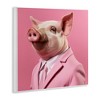 Stupell Industries Pink Pig Fashion, 12" x 12" - 3 of 4