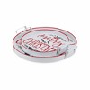HomeRoots Set of Two White Round Metal Christmas Handmade Serving Tray With Handles - 4 of 4