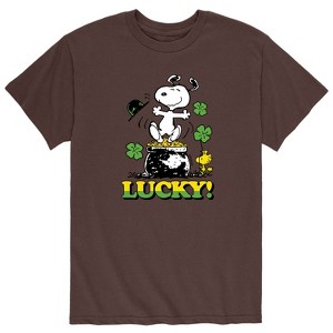 Men's - Peanuts - Snoopy's St. Patrick's Day Short Sleeve Graphic T-Shirt - 1 of 4