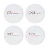 Stoneware Three French Hens Holiday Plate (Set of 4) - 2 of 3