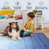 Acekool 4x6 Modern Ombre Washable Rug, Non-Slip Soft Low Pile Area Rug, Non-Shedding Accent Carpet for Living Room, Bedroom, Office, Grey - 4 of 4