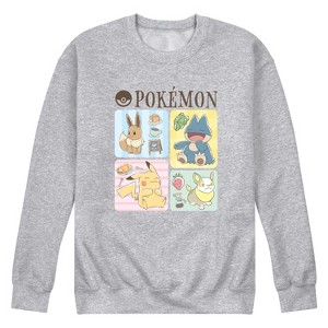 Men's - Pokémon - Cafe Grid Graphic Fleece Sweatshirt - 1 of 4