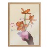 Kate & Laurel All Things Decor 18" x 24" Blake At Your Wish Framed Printed Glass by Mary Joak Natural : Modern Botanical Wall Decor - 2 of 4