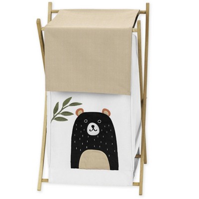 Image of Sweet Jojo Designs Boy, Girl, Unisex/Gender Neutral Laundry Hamper Woodland Pals Beige, Orange and Green