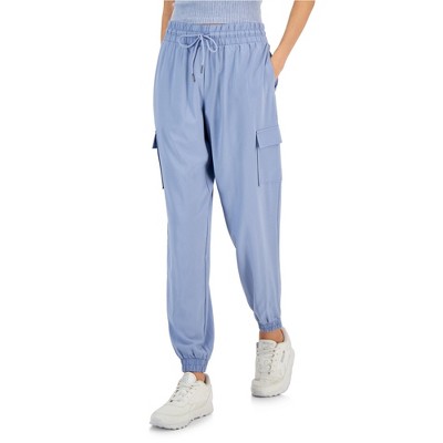 Hippie Rose Womens Cargo Casual Jogger Pants, Blue, X-Small