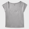 Women's Slim Fit Short Sleeve Square Neck T-Shirt - Wild Fable™ - 4 of 4