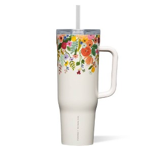 Corkcicle 40 fl oz Cruiser Rifle Paper Stainless Steel Water Bottle ...