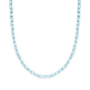 Ross-Simons 45.00 ct. t.w. Sky Blue Topaz Tennis Necklace in Sterling Silver - 1 of 3