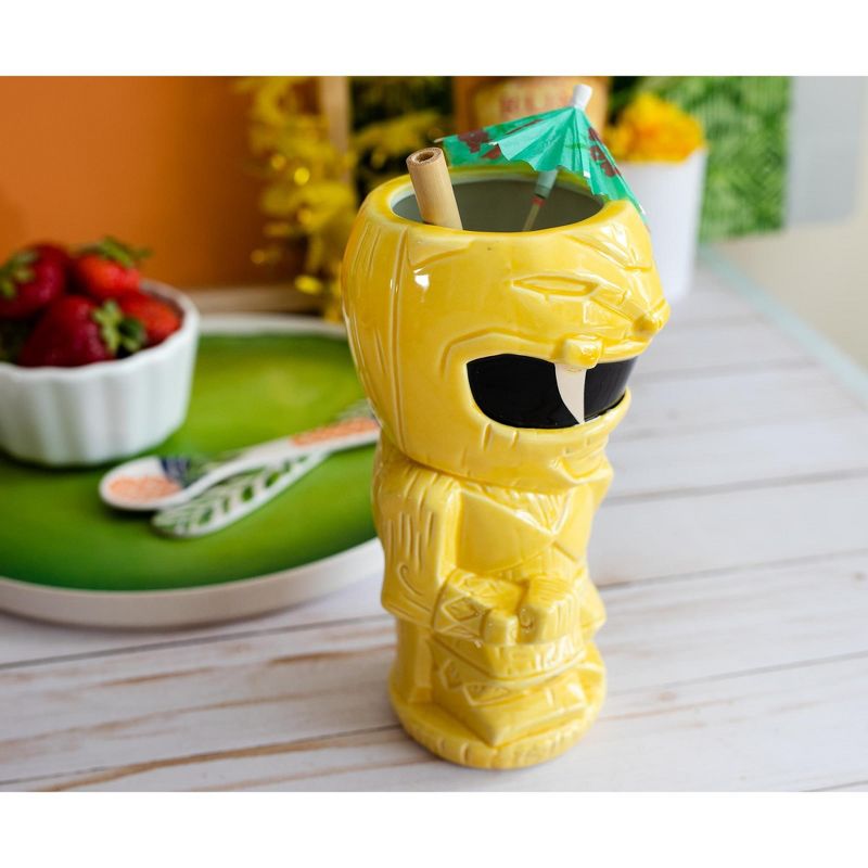 Beeline Creative Geeki Tikis Power Rangers Yellow Ranger Ceramic Mug | Holds 15 Ounces, 5 of 7